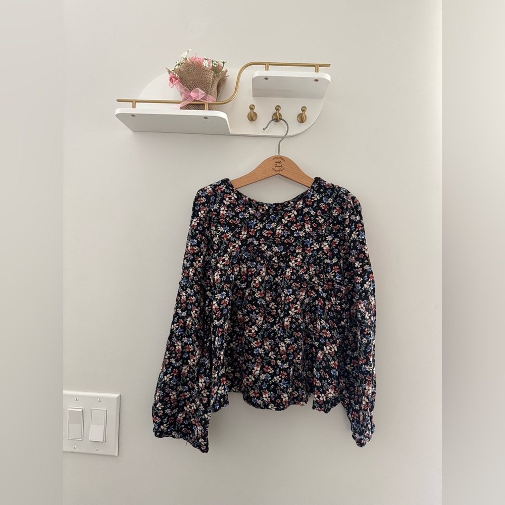 Copper Key floral top